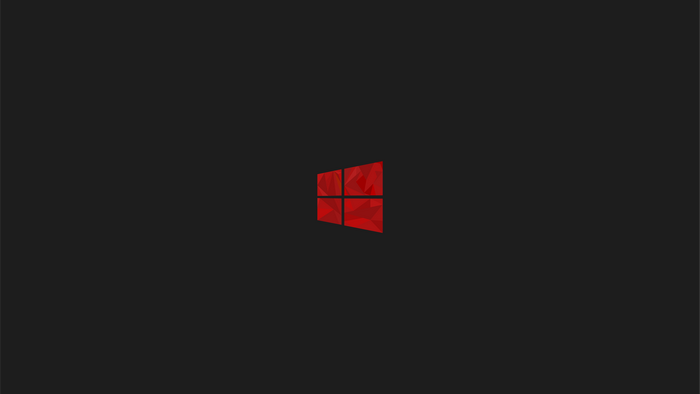 Windows 10 Logo on Black Background