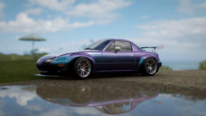 Mazda MX-5 Miata with bolt-on fender flares in Forza Horizon 4