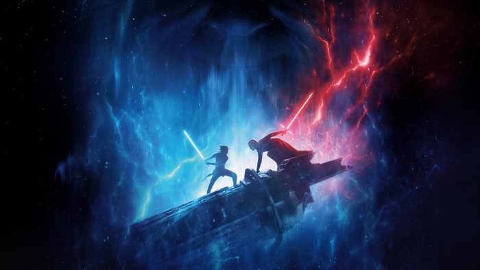 4K Rey and Kylo Ren from Star Wars: The Rise of Skywalker