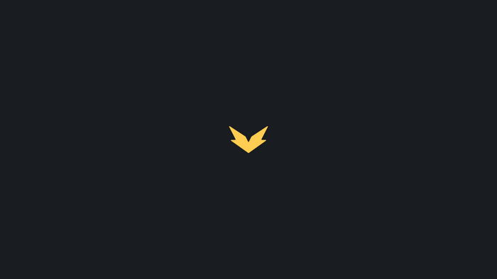 Minimalist yellow arrow on dark background