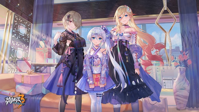 Honkai Impact 3rd: Rita, Theresa, and Bianka