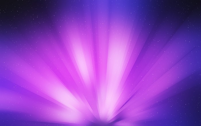 Purple and blue light rays with stars