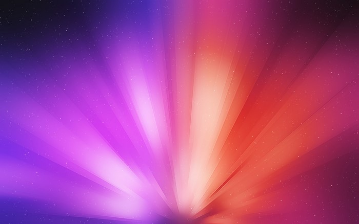 Abstract light rays with stars