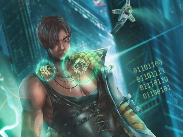 Crypto Apex Legends Cyberpunk Cityscape