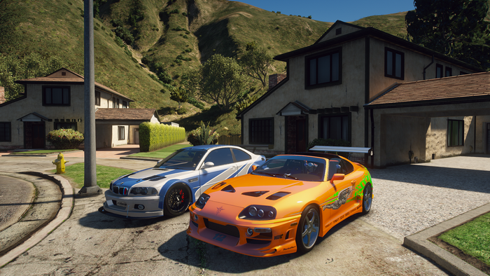 Toyota Supra and BMW M3 in Grand Theft Auto V
