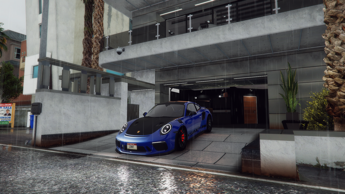 Blue Porsche 911 GT3 RS in Grand Theft Auto V