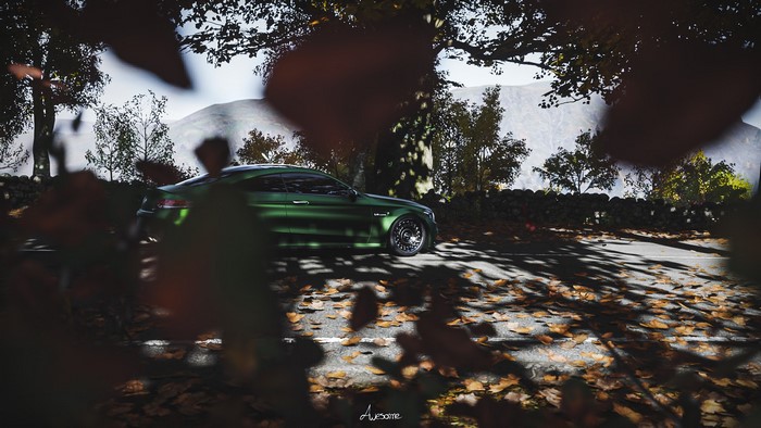 Green Mercedes-Benz AMG C63 Coupe in Forza Horizon 4