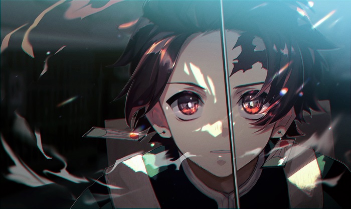 Tanjiro Kamado Intense Gaze