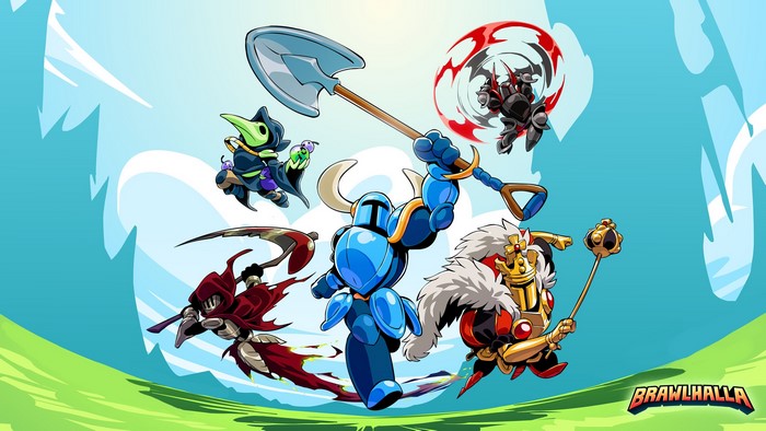 Characters from Brawlhalla and Shovel Knight