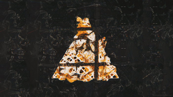 Abstract Glitch Art Triangle 4K