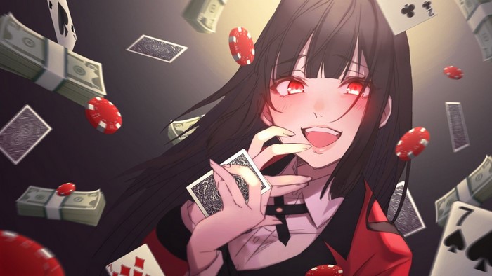 Yumeko Jabami from Kakegurui gambling