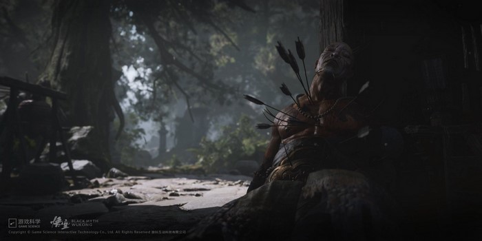 Black Myth: Wukong character with arrows