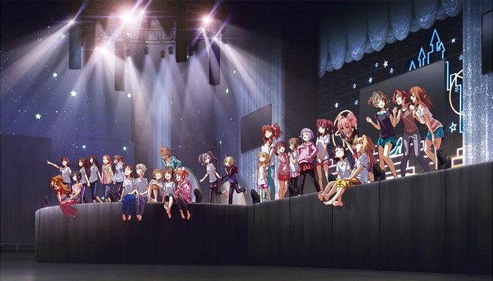 Idolmaster Cinderella Girls characters on stage