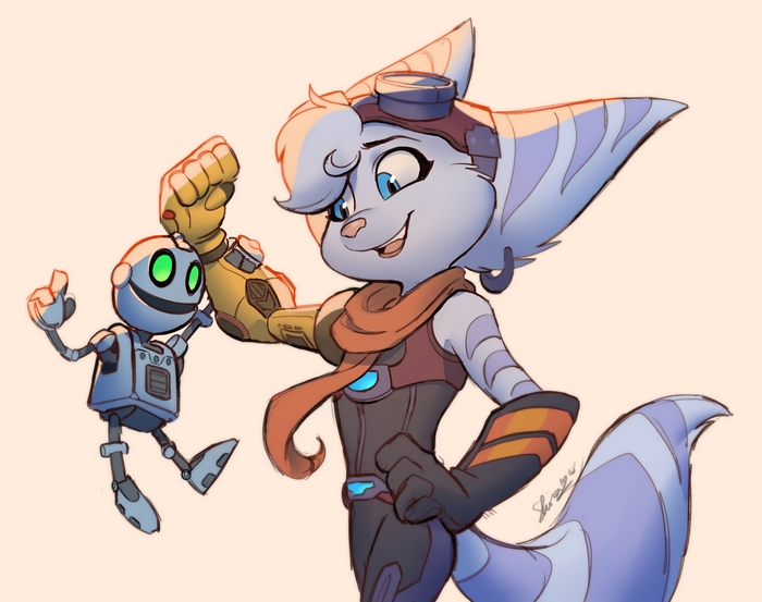 Rivet and Clank from Ratchet and Clank: Rift Apart