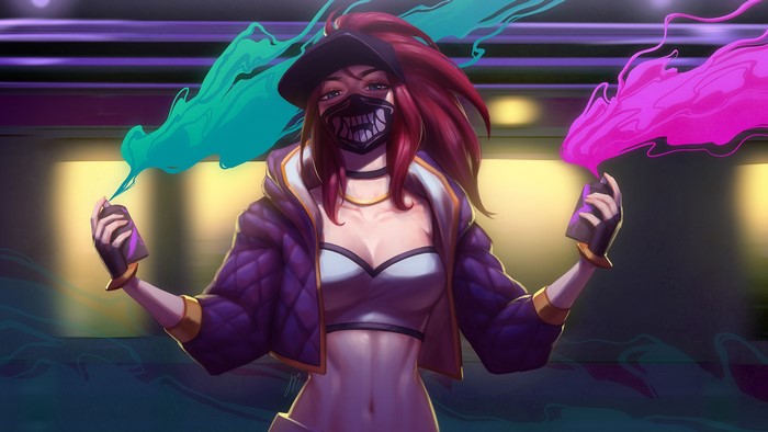 Akali KDA Spray Painting