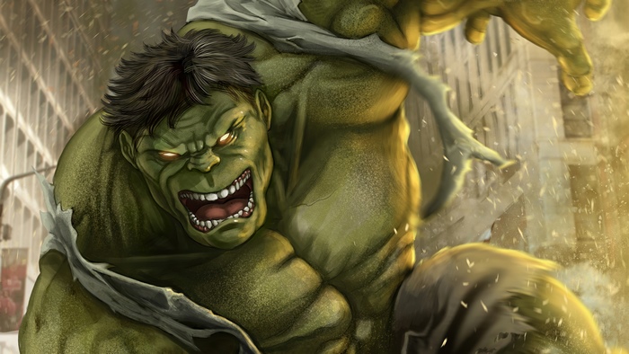 Hulk Smashing in Marvel Comics