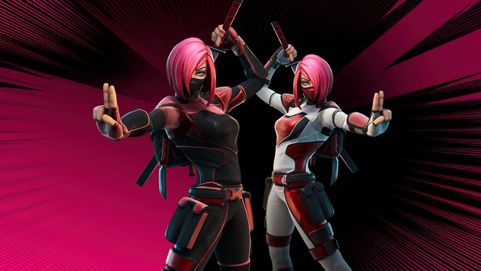 Fortnite Heart-Stopper Skin with dual katanas