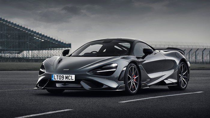 4K McLaren 765LT supercar on a race track
