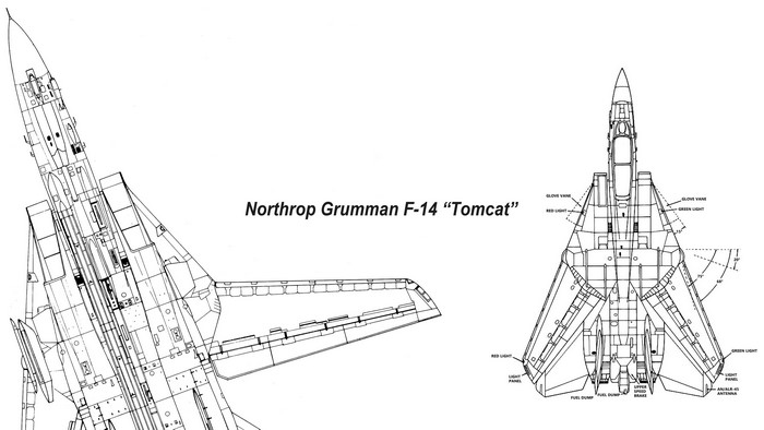 Northrop Grumman F-14 Tomcat Blueprint