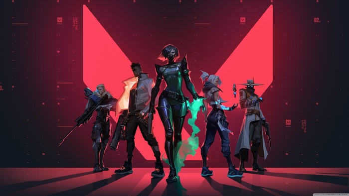 Valorant characters with Viper in the foreground
