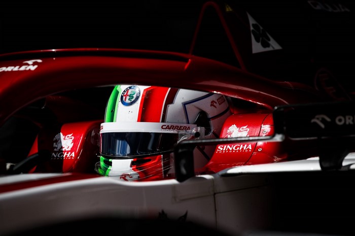 Alfa Romeo C39 Formula 1 car with driver