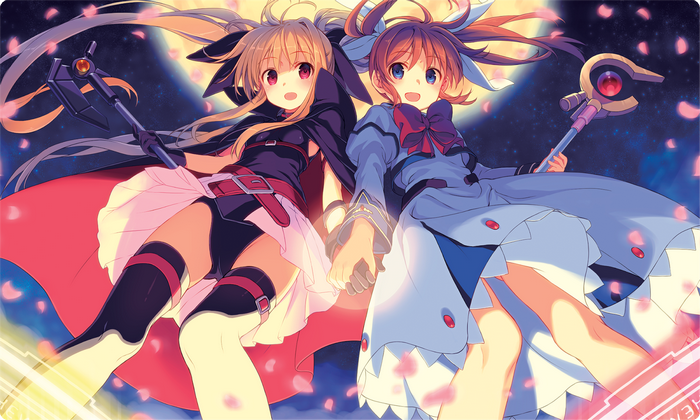 Fate Testarossa and Nanoha Takamachi from Mahou Shoujo Lyrical Nanoha