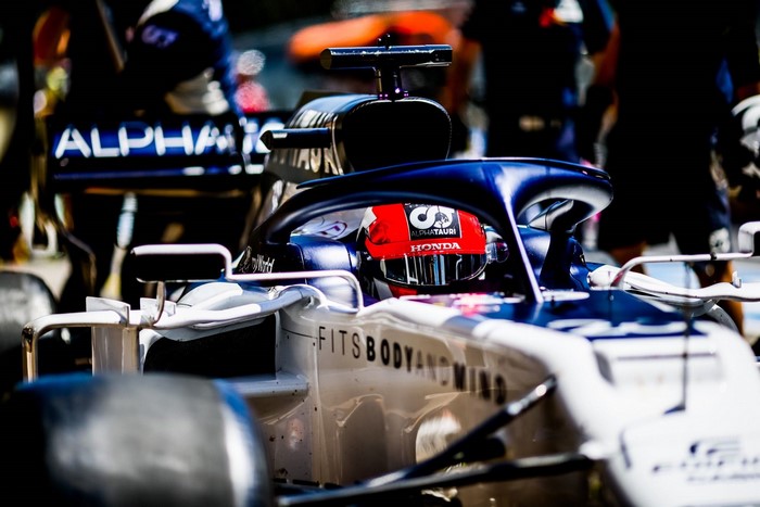Scuderia AlphaTauri Formula 1 car and driver
