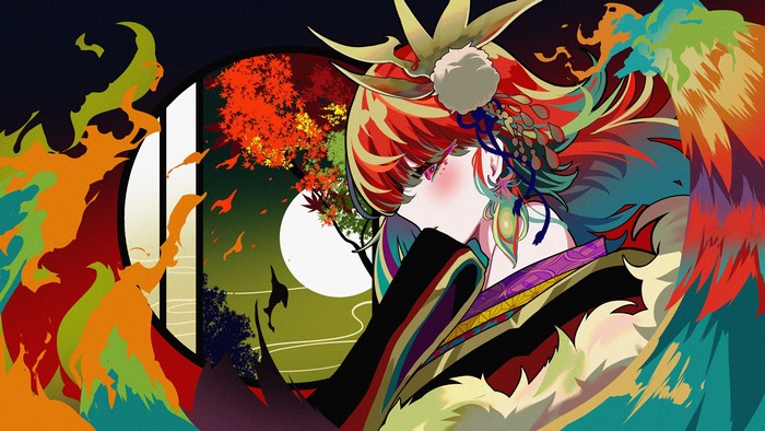 Takanashi Kiara from Hololive with Phoenix Wings