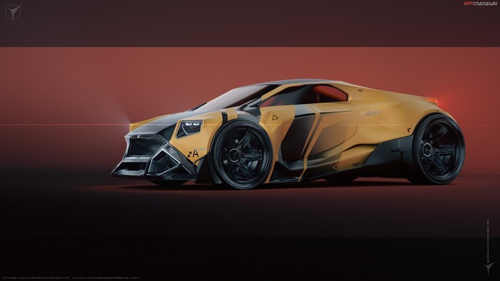 4K CGI sports car by Munkhjin Otgonbayar