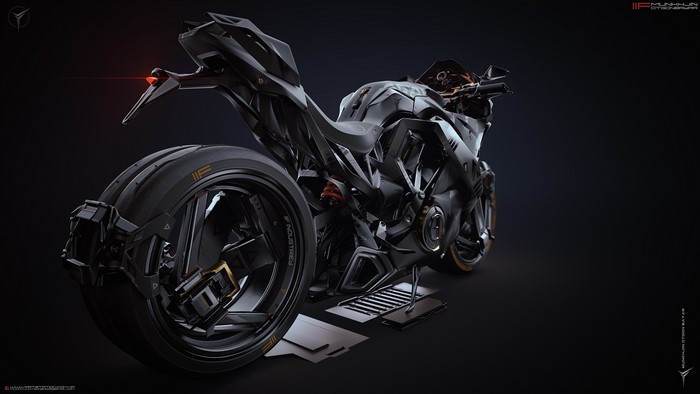 Futuristic Super Bike by Munkhjin Otgonbayar