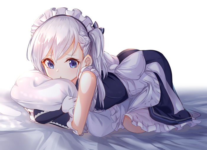 Belfast from Azur Lane in Maid Outfit