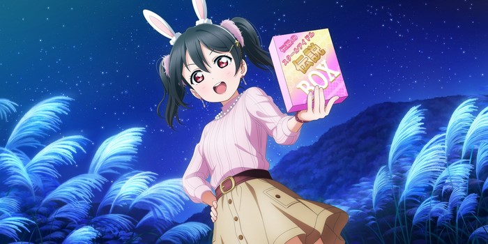 Yazawa Nico from Love Live! holding a box