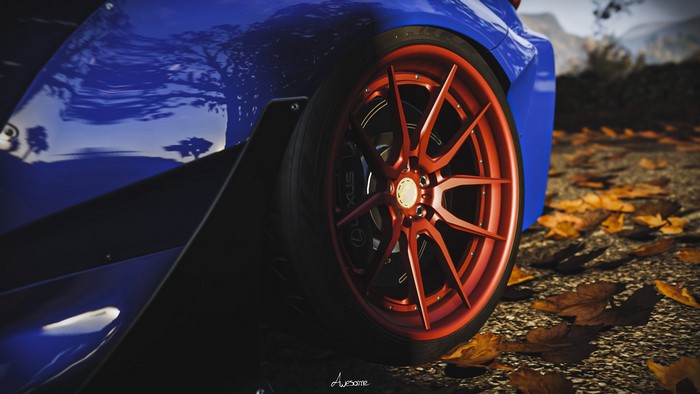 Lexus RC F car wheel in Forza Horizon 4