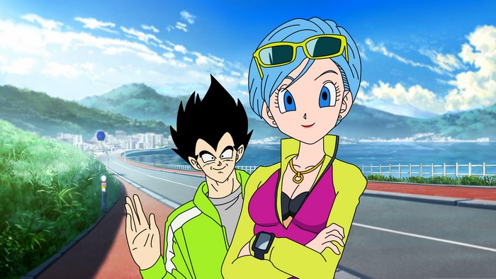 Vegeta and Bulma from Dragon Ball