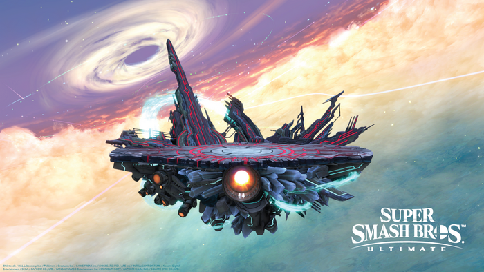 Super Smash Bros. Ultimate stage in space