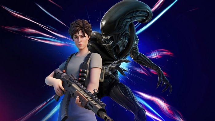Ripley and Xenomorph in Fortnite