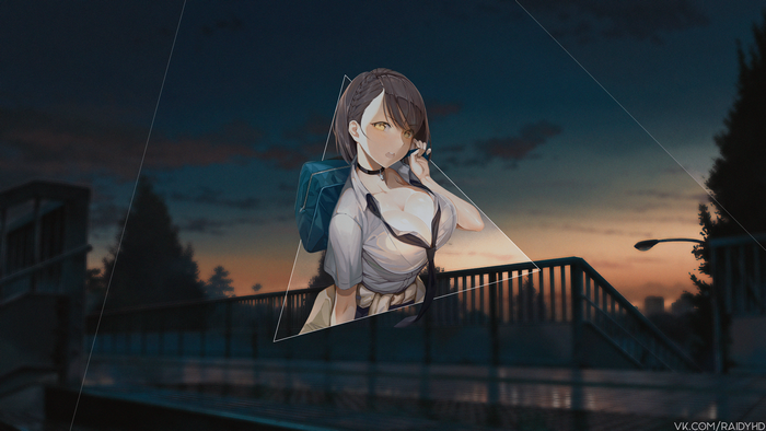 Anime girl from Azur Lane in 4K