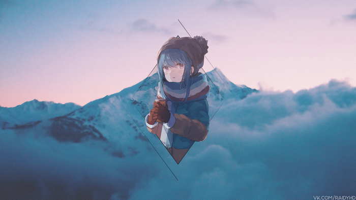 4K Rin Shima from Yuru Camp in Winter