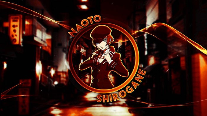 Naoto Shirogane from Persona 4 in a backstreet