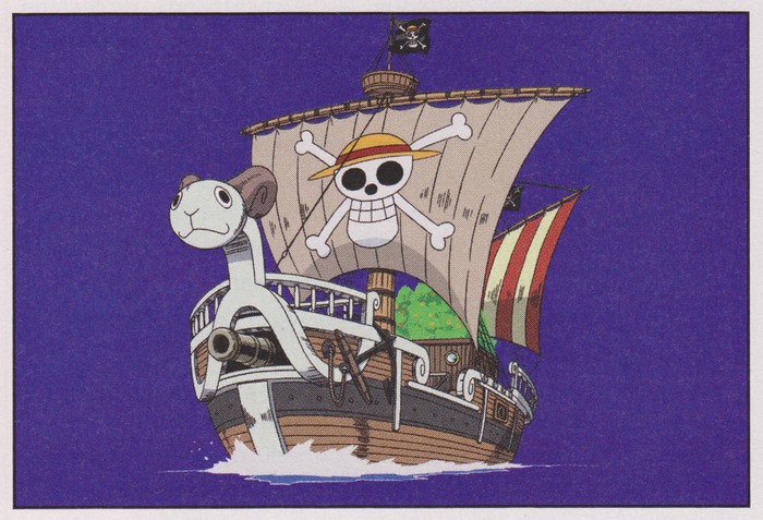 Going Merry ship from One Piece sailing
