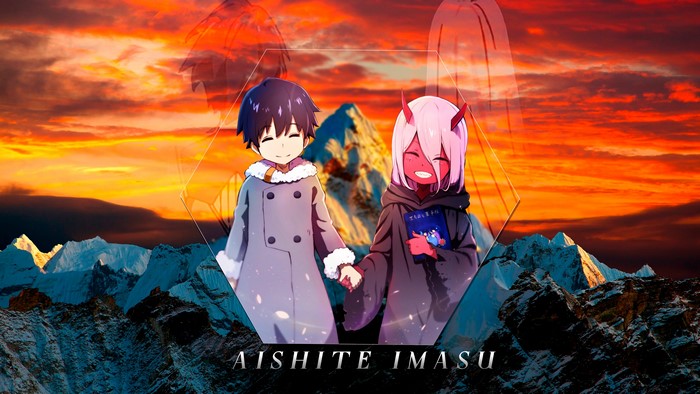 4K Darling in the FranXX: Hiro and Zero Two