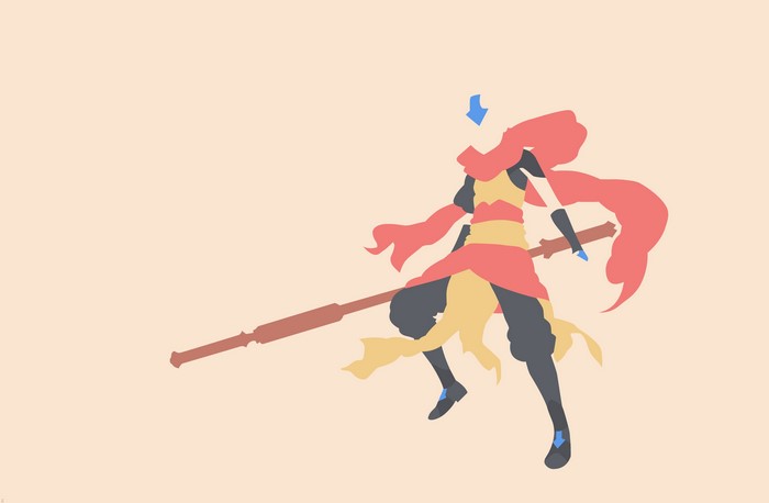 Aang from Avatar the Last Airbender minimalist art