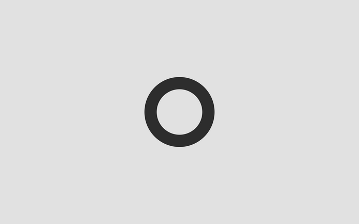 Minimalist Black Circle on Gray Background