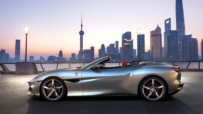 Ferrari Portofino convertible in Shanghai