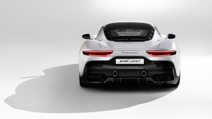 4K Maserati MC20 rear view