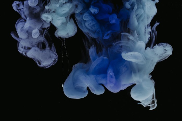 Abstract Blue Smoke 4K