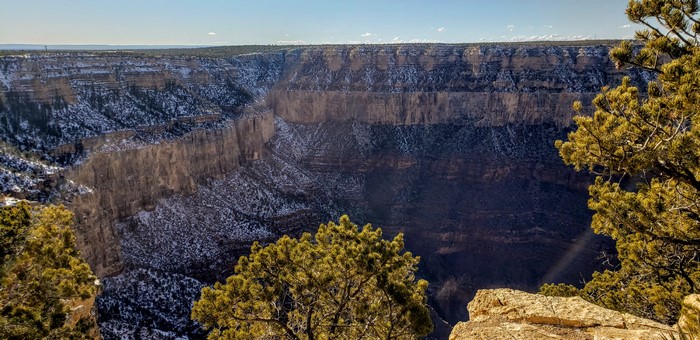 Grand Canyon National Park with Snow in February