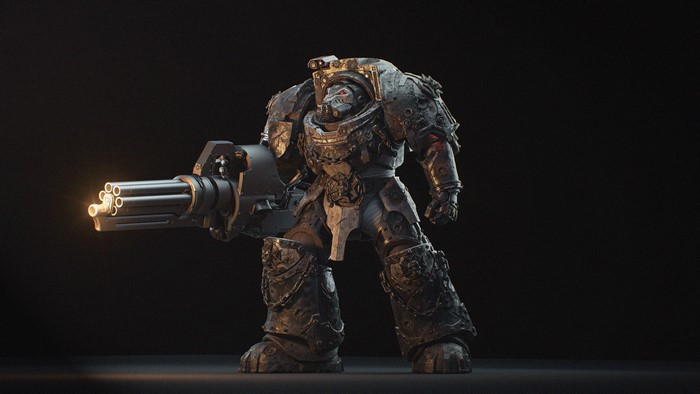 Terminator Astartes with Gatling Gun from Warhammer 40,000