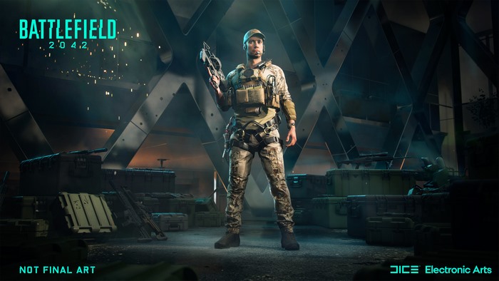 Battlefield 2042 4K - Soldier with Weapon
