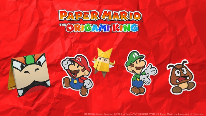 Paper Mario: The Origami King Characters and Logo